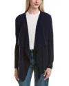 Bruno Magli Waterfall Wool & Cashmere-blend Cardigan In Blue