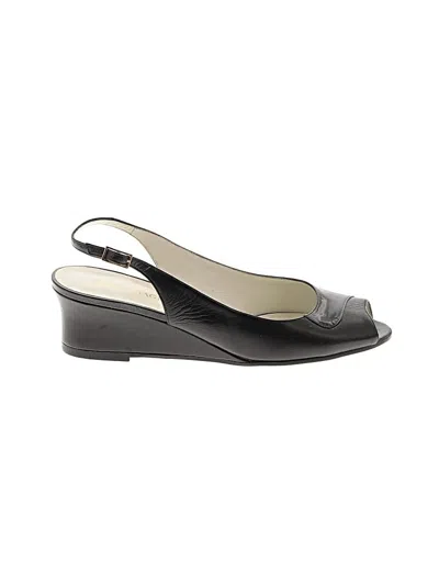 Pre-owned Bruno Magli Wedges In Black
