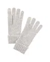 Bruno Magli Whipstitch Cuffed Cashmere Gloves In Neutral