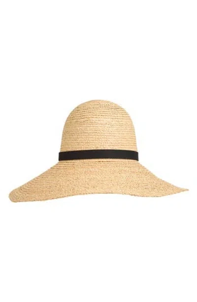 Bruno Magli Wide Brim Sun Hat In Natural