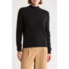 Bruno Magli Wide Rib Cashmere Sweater In Black