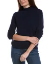 Bruno Magli Wide Rib Wool & Cashmere-blend Sweater In Blue