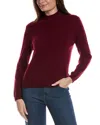 Bruno Magli Wide Rib Wool & Cashmere-blend Sweater In Burgundy
