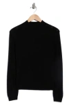 Bruno Magli Wide Rib Wool & Cashmere Sweater In Black