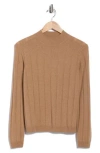 Bruno Magli Wide Rib Wool & Cashmere Sweater In Brown