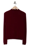 Bruno Magli Wide Rib Wool & Cashmere Sweater In Burgundy