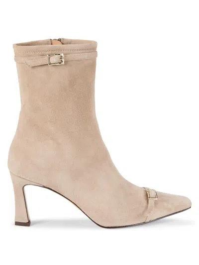 Bruno Magli Women's Addison 60mm Suede Boots In Brown
