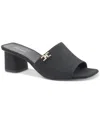 Bruno Magli Alessandra Sandal In Black Linen