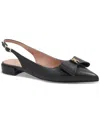 Bruno Magli Bella Pointed Toe Slingback Flat In Black