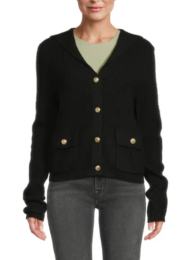 Bruno Magli Women's Merino Button Jacket In Black