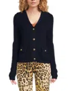 Bruno Magli Women's Merino Button Jacket In Midnight