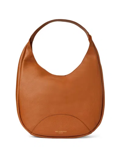 Bruno Magli Women's Celeste Pebbled Leather Hobo Bag In Cognac
