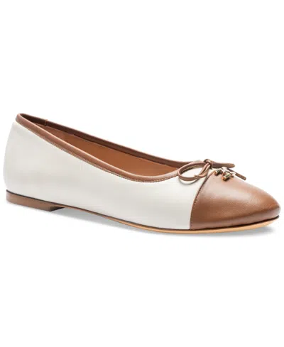 Bruno Magli Women's Donatella Flats In Brown,cream