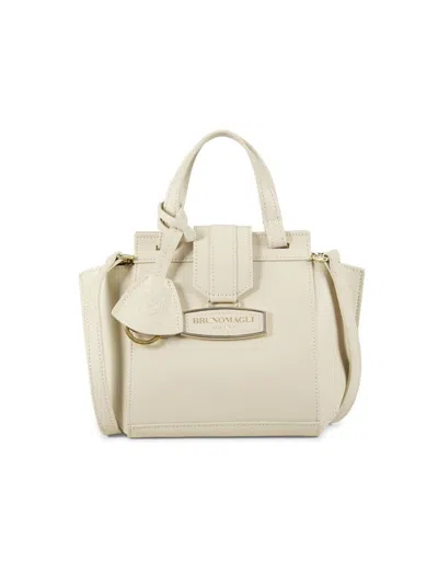 Bruno Magli Women's Eva Leather Top Handle Bag In White