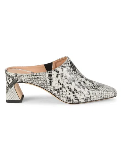 Bruno Magli Women's Fran 50mm Snakeskin-embossed Clogs In Multi