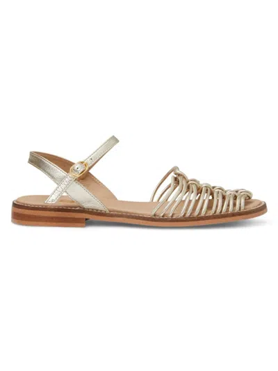 Bruno Magli Women's Juliet Strappy Flat Sandals In Gold
