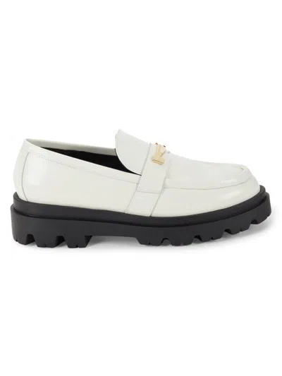Bruno Magli Women's Lapo Leather Driving Loafers In Off White
