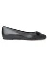 Bruno Magli Women's Luce Bow Leather Ballet Flats In Black