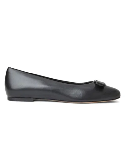 Bruno Magli Women's Luce Bow Leather Ballet Flats In Black