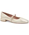 Bruno Magli Lucia Mary Jane Flat In Gold Metallic