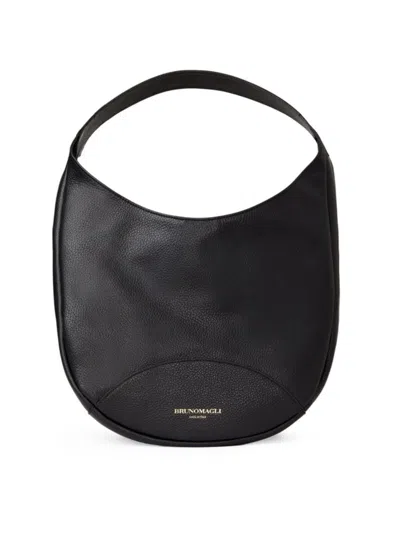 Bruno Magli Women's Mini Leather Hobo Bag In Black