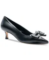 Bruno Magli Nadia Pointed Toe Kitten Heel Pump In Black