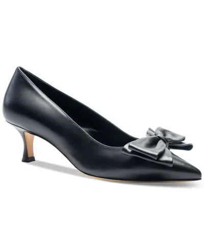 Bruno Magli Nadia Pointed Toe Kitten Heel Pump In Black