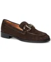 Bruno Magli Bw3natc1 Womens Chain Suede Loafers In Brown Suede