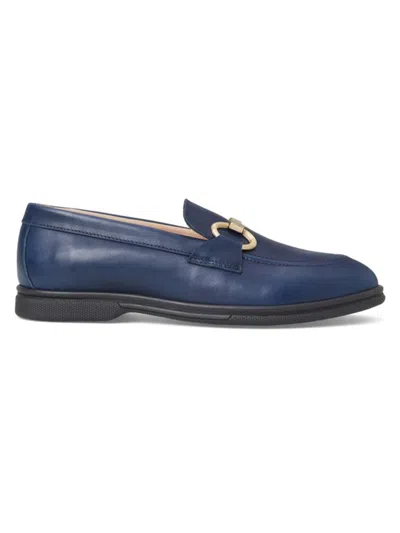 Bruno Magli Women's Nerano Leather Bit Loafers In Navy