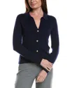 Bruno Magli Wool & Cashmere-blend Dress Cardigan In Blue