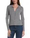 Bruno Magli Wool & Cashmere-blend Dress Cardigan In Gray