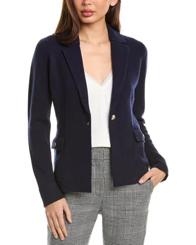 Bruno Magli Wool & Cashmere-blend Sweater Blazer In Blue