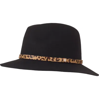 Bruno Magli Wool Felt Fedora In Black
