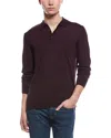 Bruno Magli Wool Polo Sweater In Purple