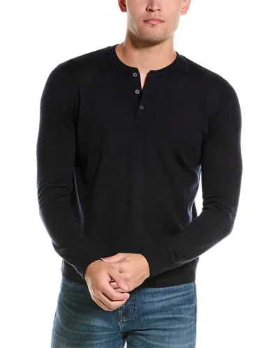 Bruno Magli Wool V-neck Sweater In Blue