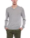 Bruno Magli Wool V-neck Sweater In Gray