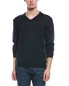 Bruno Magli Wool V-neck Sweater In Green