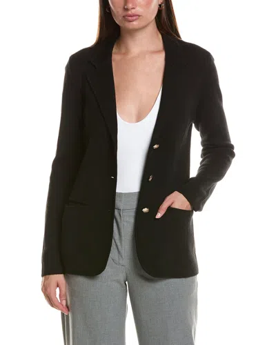 Bruno Magli Wool-blend Sweater Blazer In Black