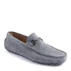 Bruno Magli Xander Bm2xanf1 Loafer Men's Us 7 Gray Suede Moc Toe Shoes Khd832 In Gray