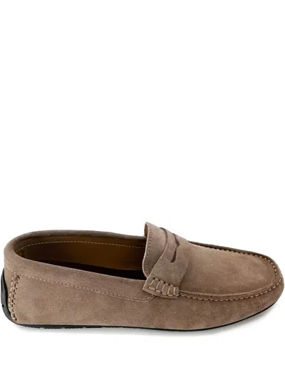 Bruno Magli Xane Suede Loafers In Brown