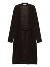 Bruno Manetti Belted Cardigan In 褐色