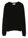 Bruno Manetti Black Cashmere And Wool Sweater In Black