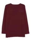 Bruno Manetti Burgundy Cashmere And Wool Sweater In Red