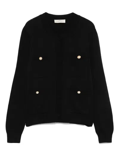 Bruno Manetti Button-detail Cardigan In Black