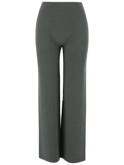 Bruno Manetti Cashmere Pants With Elasticized Waist In Green