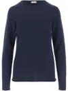 Bruno Manetti Cashmere Pullover With Crew Neck In Blue