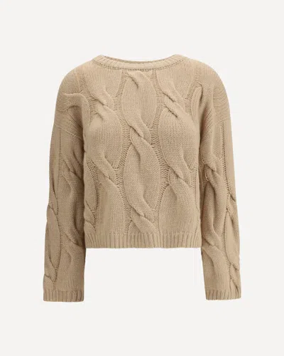 Bruno Manetti Cashmere Sweater In Neutral