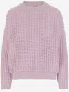 Bruno Manetti Cashmere Sweater With Crew Neck In Pink