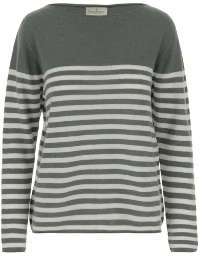 Bruno Manetti Cashmere Sweater With All-over Striped Pattern