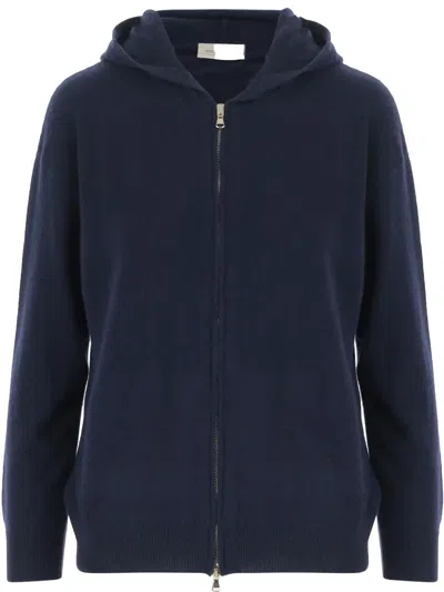 Bruno Manetti Cashmere Sweatshirt In Navy Blue